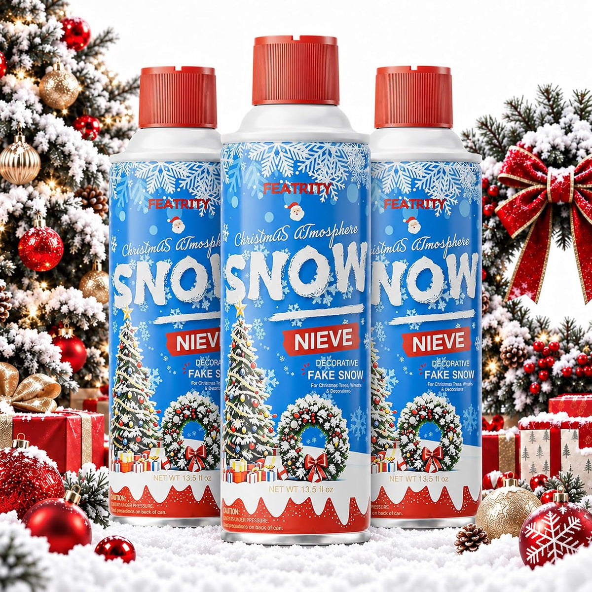 Fake Snow Spray for Christmas: Realistic Snowflake Effect for Displays
