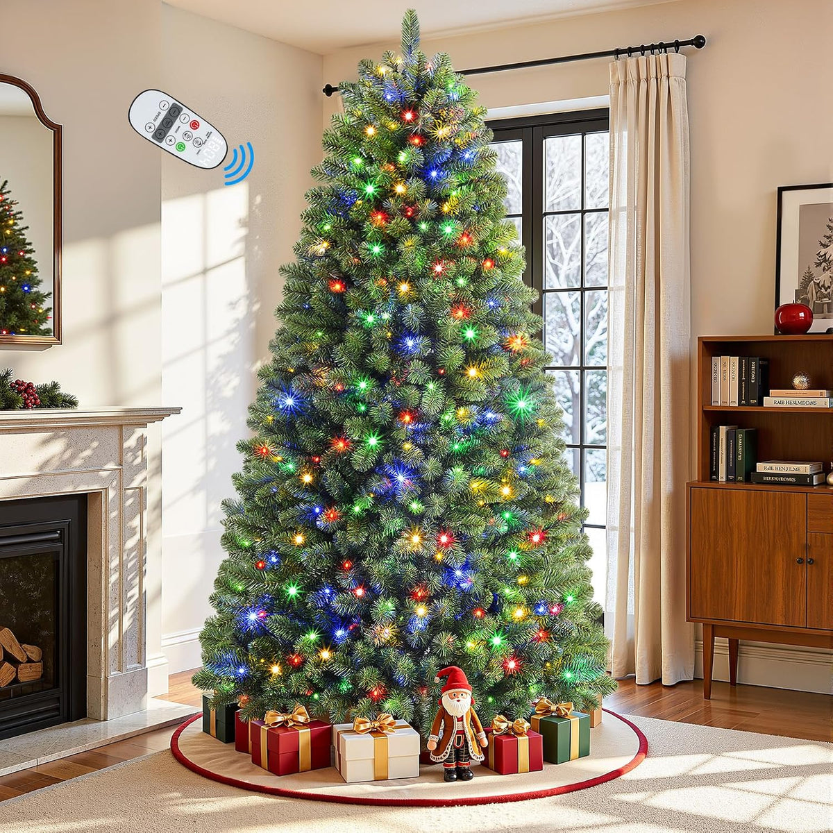 Alupssuc 6ft Classic Spruce Artificial Prelit Christmas Tree