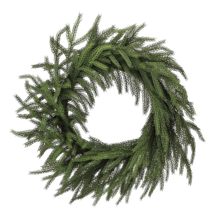 Real Touch Forest Norfolk Pine Wreath, 28"