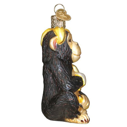 Chimpanzee Ornament, 3.75"