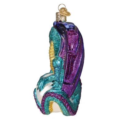 Fantasy Dragon Glass Ornament, 4.75"