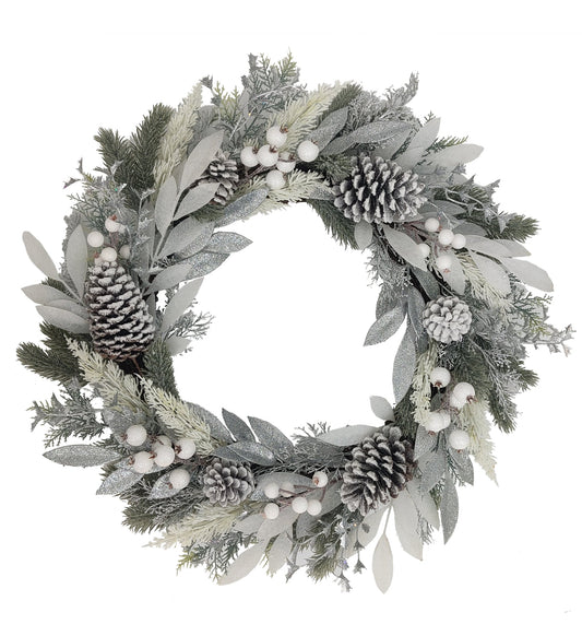 White Pine Essence Wreath, 26"