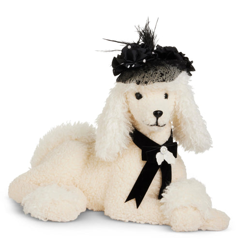 Cream Poodle Figurine, 15"