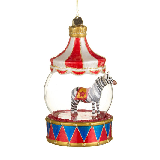 Eric Cortina Carnival Zebra Globe Ornament, 6"