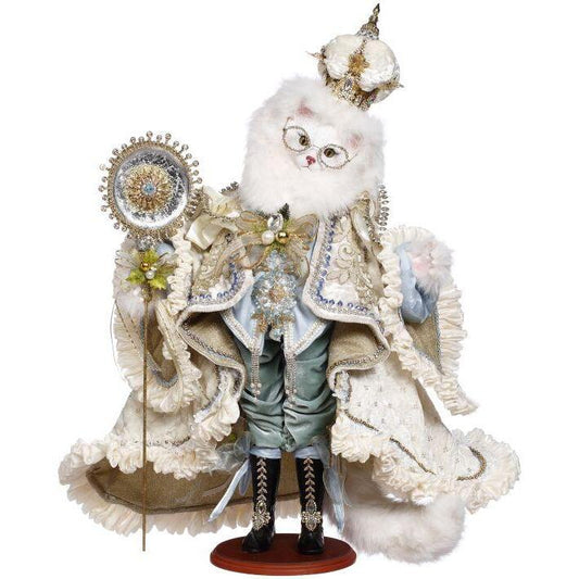 King Of Christmas Cat Figurine, 31.5"