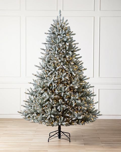 Balsam Hill 6.5ft Unlit Classic Blue Spruce - Artificial Christmas Tree with 2,144+ Tips, Premium Stand & Easy Assembly for Indoor Holiday Decorating