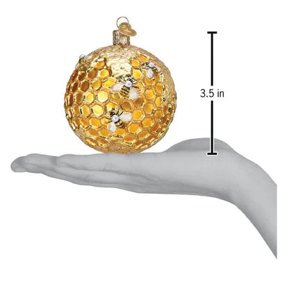 Bee Blessed Round Ornament