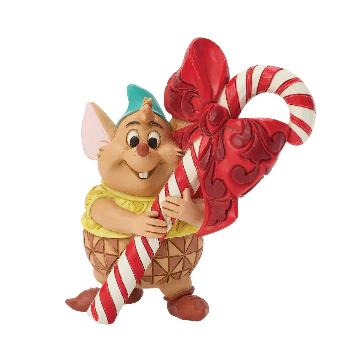 Jim Shore Disney Traditions Gus Candy Cane Mini Figurine, 3.35"
