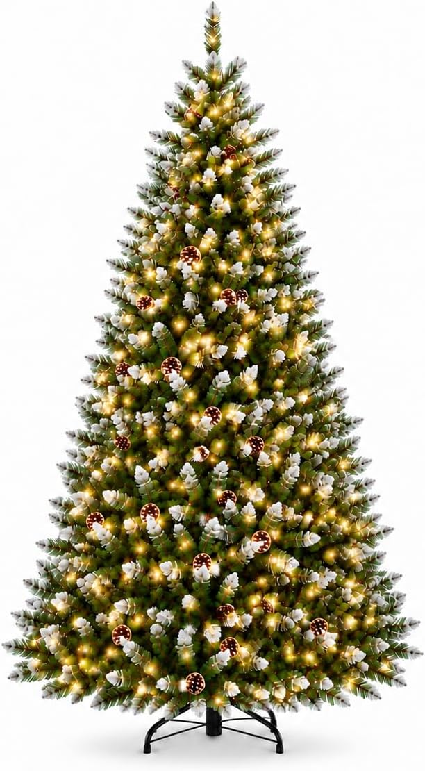 GarveeTech 6ft Artificial Christmas Tree, Realistic Full Unlit Décor