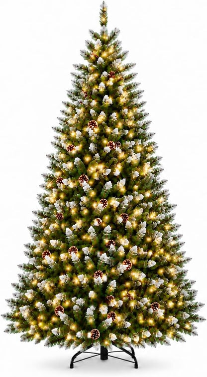 GarveeTech 6ft Artificial Christmas Tree, Realistic Full Unlit Décor
