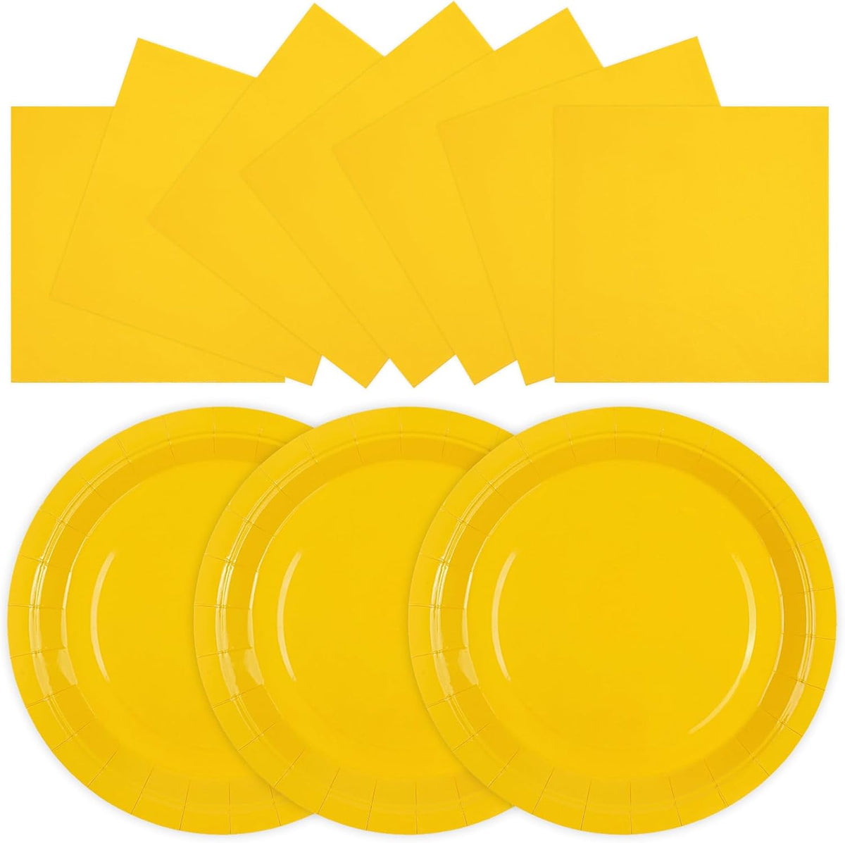 Merry Christmas Plates and Napkins Set, 7inch Xmas Tree Party Decorations