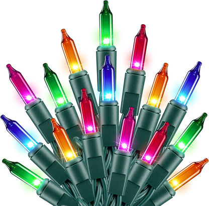 Minetom Clear Christmas String Lights 100 Count 20 Feet Incandescent Bulb