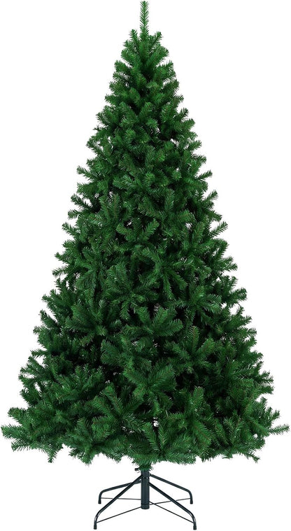 DUMOS 7.5 Ft Christmas Tree, Artificial Christmas Tree, Green