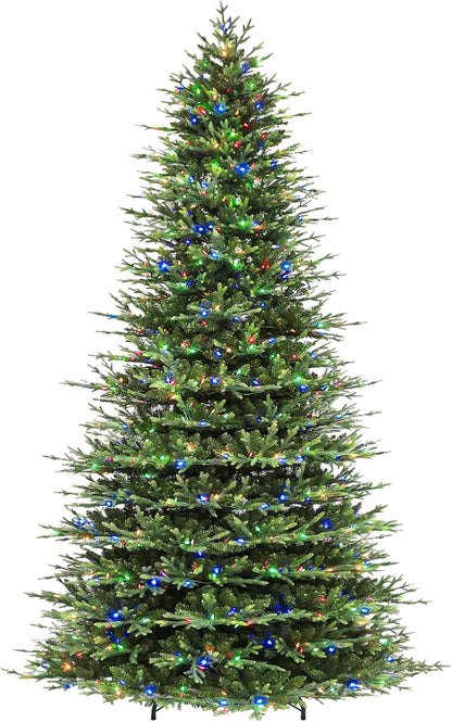 Hykolity 7.5 ft Prelit Christmas Tree with Realistic PE Foliage