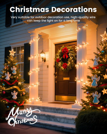 Minetom Clear Christmas String Lights 100 Count 20 Feet Incandescent Bulb