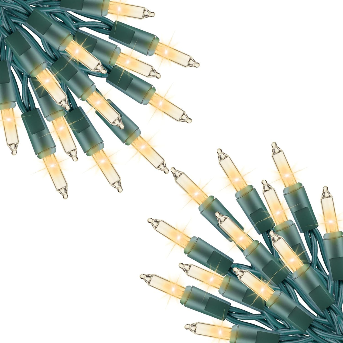 Minetom Clear Christmas String Lights 100 Count 20 Feet Incandescent Bulb