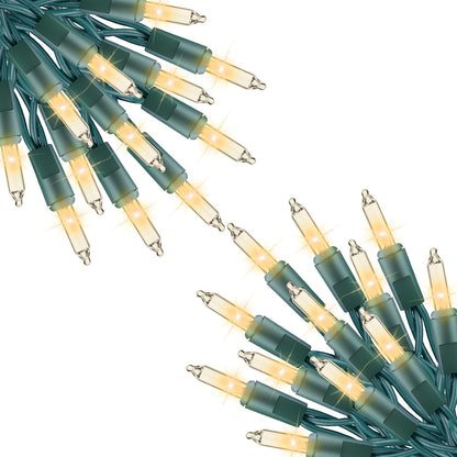 Minetom Clear Christmas String Lights 100 Count 20 Feet Incandescent Bulb