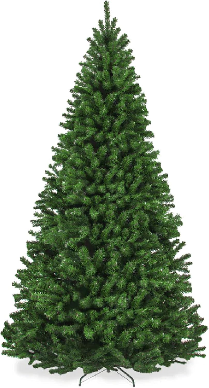 Best Choice Products Artificial Christmas Tree, 6ft Premium Unlit Realistic Spruce Holiday Décor w/Dense Branches, Easy Assembly, Metal Base
