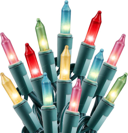 Minetom Clear Christmas String Lights 100 Count 20 Feet Incandescent Bulb