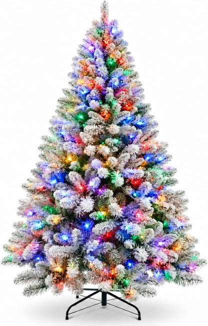 SENNOUL 6ft Prelit Christmas Tree with Lights，Premium Artificial Xmas Tree