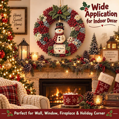 DIY Christmas Fabric Poke Wreath Kit,No-Sew Poke Art.（Christmas Stocking）
