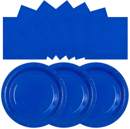 Merry Christmas Plates and Napkins Set, 7inch Xmas Tree Party Decorations