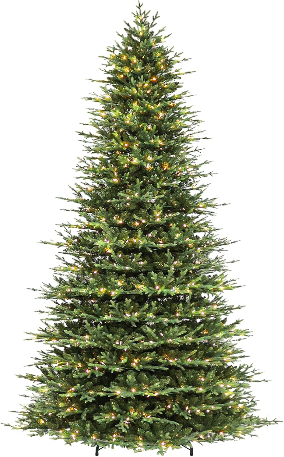Hykolity 7.5 ft Prelit Christmas Tree with Realistic PE Foliage