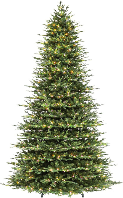 Hykolity 7.5 ft Prelit Christmas Tree with Realistic PE Foliage
