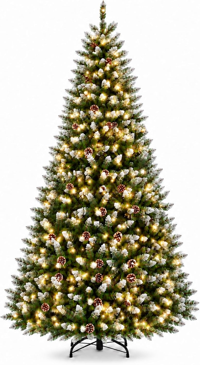 GarveeTech 6ft Artificial Christmas Tree, Realistic Full Unlit Décor