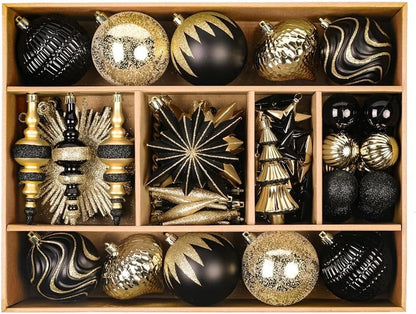 SHareconn 80Pcs Christmas Tree Ornaments Set Christmas Tree Decorations