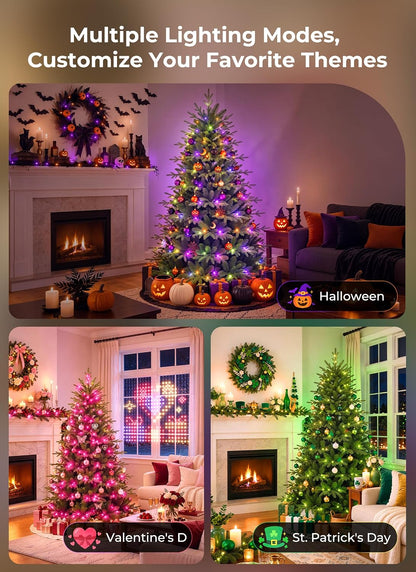 Brightown 6-ft Smart Prelit Christmas Trees with 250 LED Lights,App Control