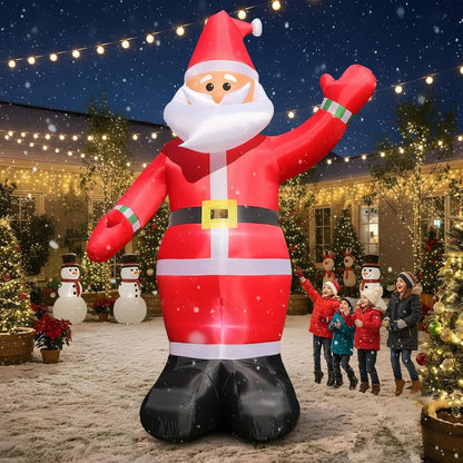 FunFanso 7 FT Christmas Inflatables Snowman Outdoor Decorations, Giant Blow up Snow Man Yard Decor Built-in Bright LED Light Wear Magic Hat, Weatherproof Holiday for Garden Patio Lawn Party Xmas Gifts