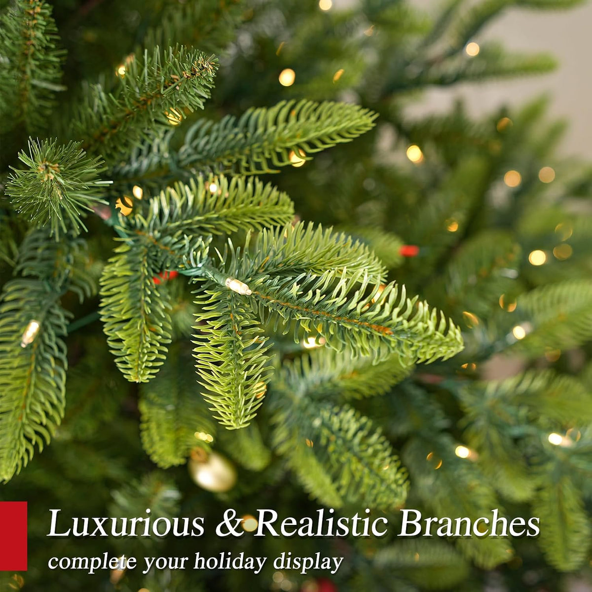 Hykolity 9 ft Prelit Christmas Tree with Realistic PE Foliage