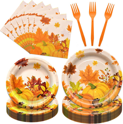 96 Pieces Christmas Poinsettia Tableware Set – Merry Christmas Disposable Plates, Napkins, Forks Party Supplies with Holiday Flower and Holly Designs for Xmas Parties Celebrations – Serves 24 Guests