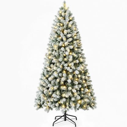 DUMOS 7.5 Ft Christmas Tree, Artificial Christmas Tree, Green