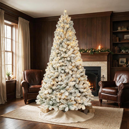 Hykolity 7 ft Prelit Artificial Christmas Tree with 300 Warm White LEDs
