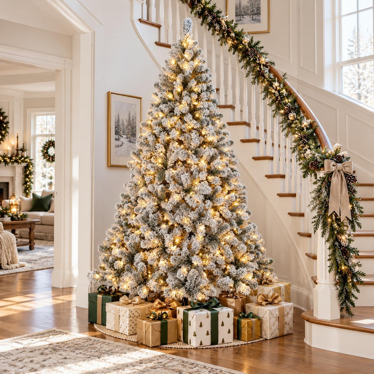 GarveeTech 6ft Artificial Christmas Tree, Realistic Full Unlit Décor