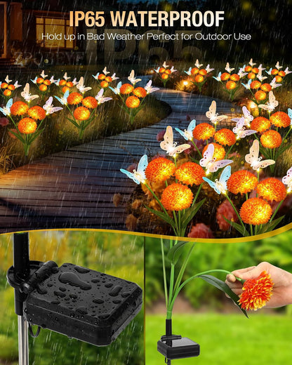 Solar Garden Lights Outdoor Waterproof Decorative 3 Pack