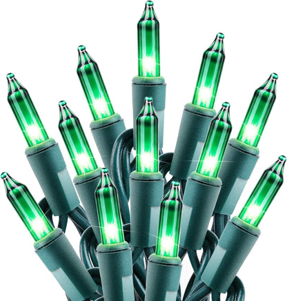 Minetom Clear Christmas String Lights 100 Count 20 Feet Incandescent Bulb