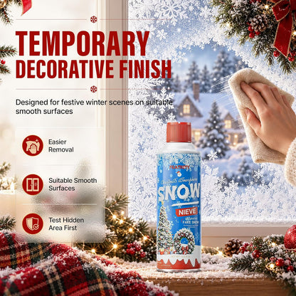 Fake Snow Spray for Christmas: Realistic Snowflake Effect for Displays