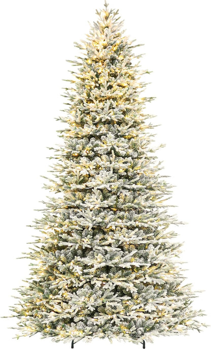 Hykolity 7.5 ft Prelit Christmas Tree with Realistic PE Foliage