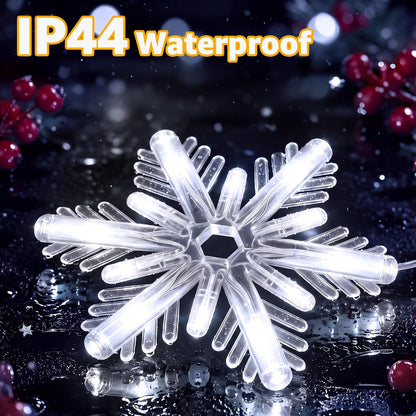 Snowflake Christmas Window Lights Christmas Decor, Cool White 3 Pack