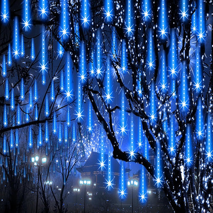 Christmas Outdoor Lights Snow Falling Rain Cascading Icicle Lights