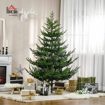 HOMCOM 6 Foot Artificial Christmas Tree, Nordic Pine, Green