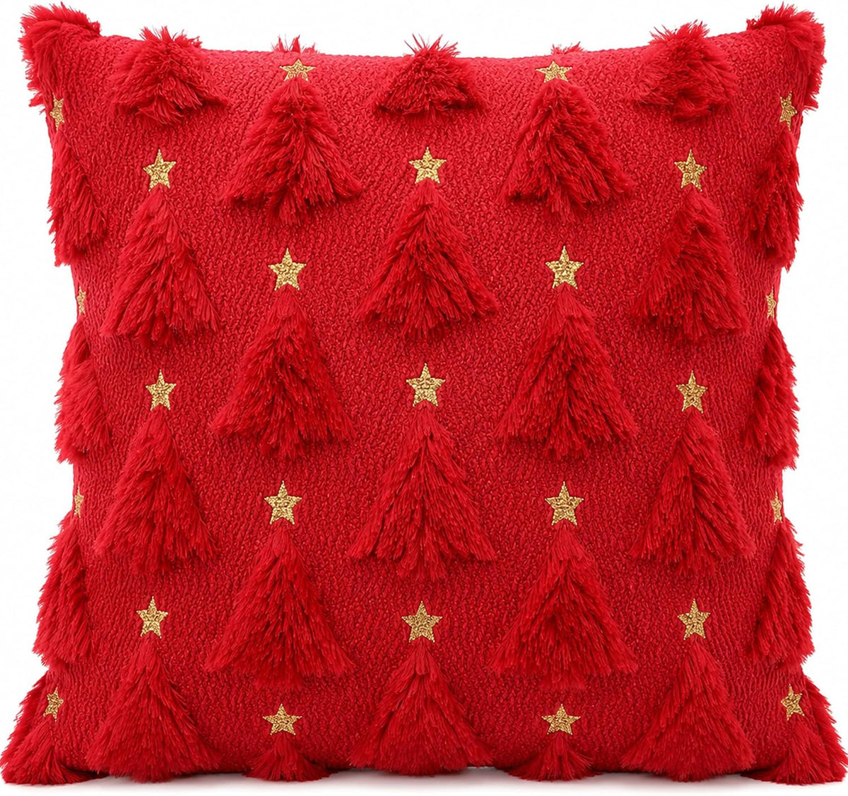 Christmas Decorations - Set of 4 Double-Sided Print Christmas Pillow Covers