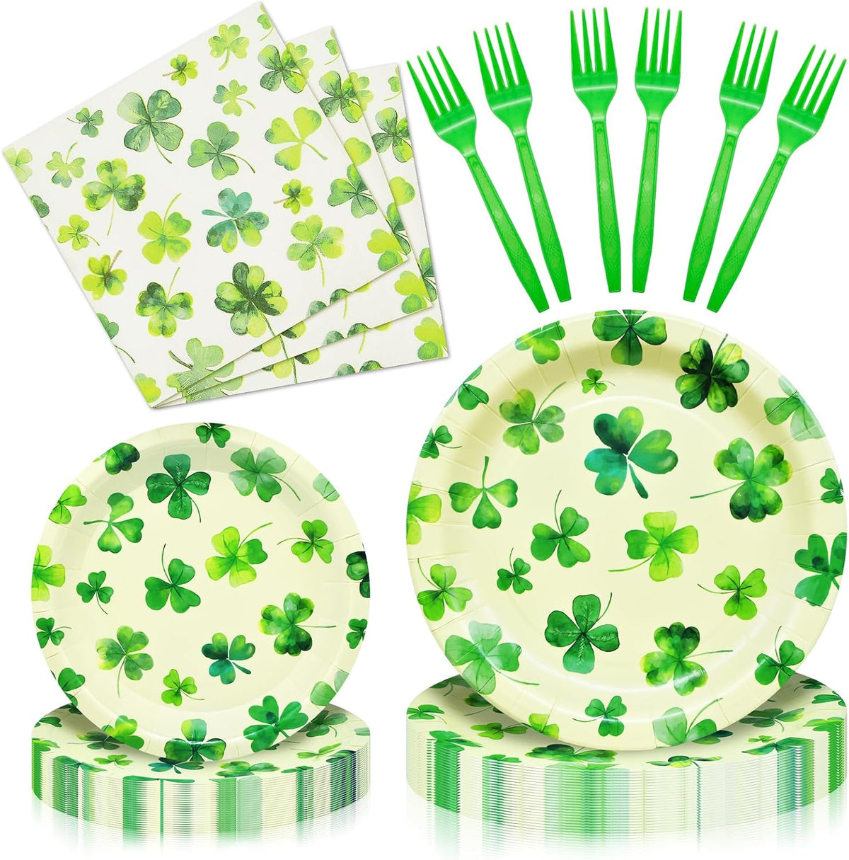 96 Pieces Christmas Poinsettia Tableware Set – Merry Christmas Disposable Plates, Napkins, Forks Party Supplies with Holiday Flower and Holly Designs for Xmas Parties Celebrations – Serves 24 Guests