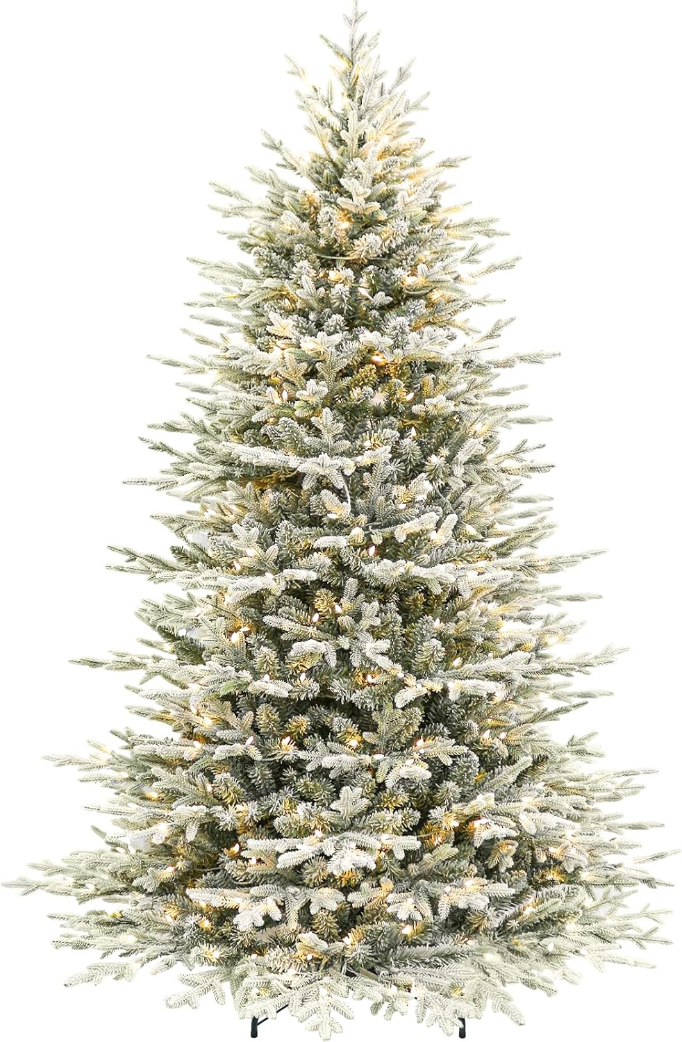 Hykolity 7.5 ft Prelit Christmas Tree with Realistic PE Foliage
