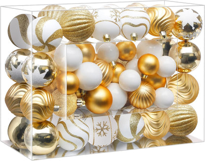SHareconn 66Pcs Christmas Tree Decorations, Christmas Tree Ornaments Set