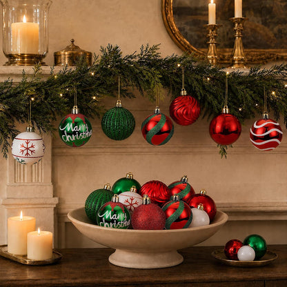SHareconn 66Pcs Christmas Tree Decorations, Christmas Tree Ornaments Set