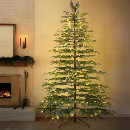 Christmas Decorations - 7.5 Ft Pre-Lit Twinkle Christmas Cypress Tree